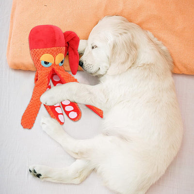 Juguete Pulpo de Goma con Sonido Chirriante para Perros - Resistente y Duradero - Image 5