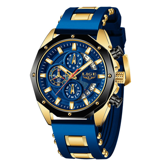 Reloj Deportivo de Lujo para Hombre - Cuarzo Resistente al Agua con Cronógrafo - Image 7