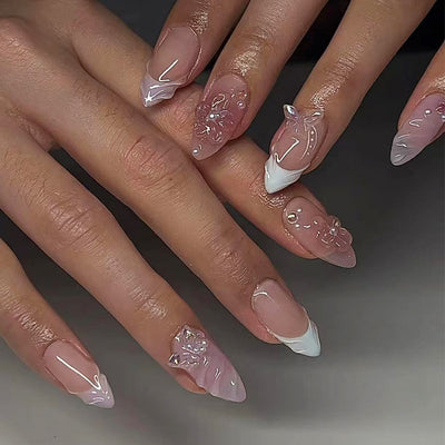 Pegatinas de Uñas Removibles con Diseño de Mariposas