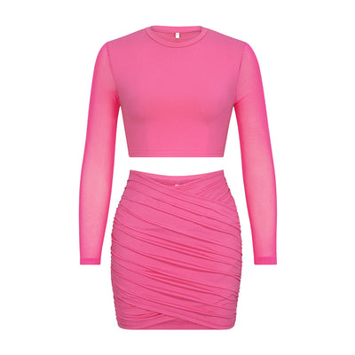Conjunto de Dos Piezas Falda Recta Casual Elegante - Image 14