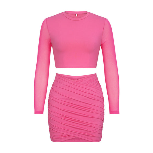 Conjunto de Dos Piezas Falda Recta Casual Elegante - Image 14