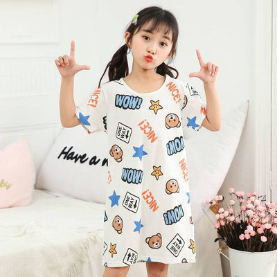 Pijama Vestido Princesa de Algodón para Niña y Mamá - Manga Corta Fresco - Image 23