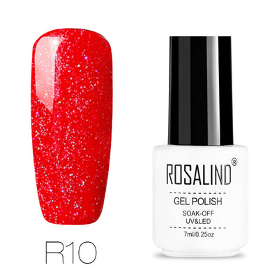 Uñas de Terapia Lumínica Arcoíris con Diseño de Estrellas - 29 Colores - Image 15