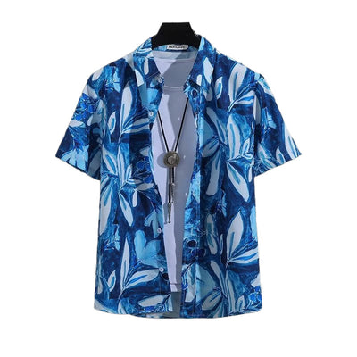 Camisa Casual Suelta de Diseño Exclusivo para Hombre Talla Grande Verano - Image 5