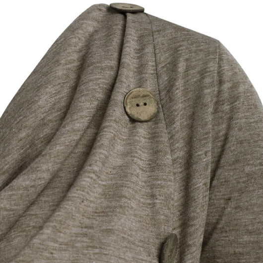 Camiseta Casual de Manga Larga con Cuello Superpuesto - Image 3
