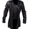 Chaqueta de Cuero para Motociclista Tallas Grandes Estilo Europeo y Americano