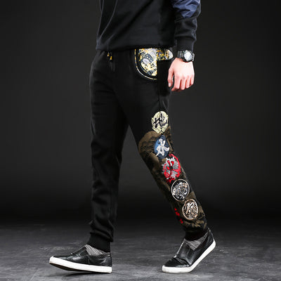 Pantalones Largos de Brodado Chino - Comodidad y Estilo para Hombre - Image 6