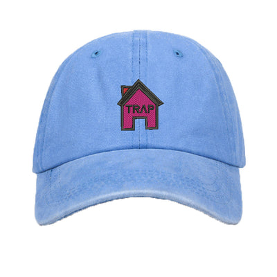 Gorra de Béisbol de Algodón Lavado con Bordado Trap House - Image 4