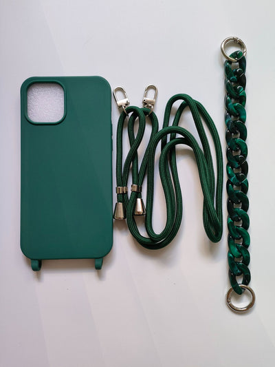 Funda Cruzada para Celular en Colores Pastel con Cadena - Image 11