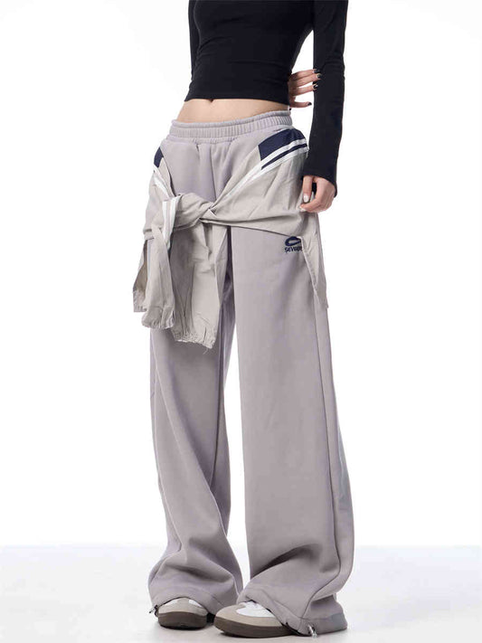 Pantalones de Buzo con Diseño de Tiras y Forro Polar - Image 2