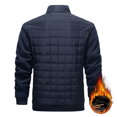 Chaqueta Casual de Cuadros para Hombre - Manga Larga Versátil - Image 4