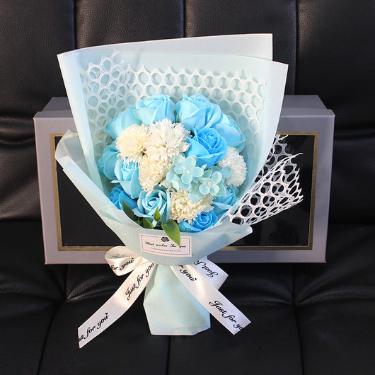 Ramo de 19 Rosas de Jabón - Caja Regalo Día de Enamorados - Image 4