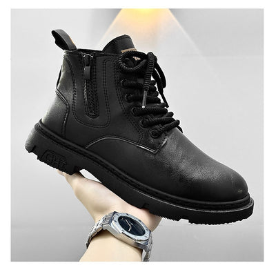 Botas Altas Estilo Británico Retro para Hombre - Casual y Versátil - Image 17
