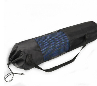 Bolsa de Yoga Mesh Negra Portátil con Correa Ajustable