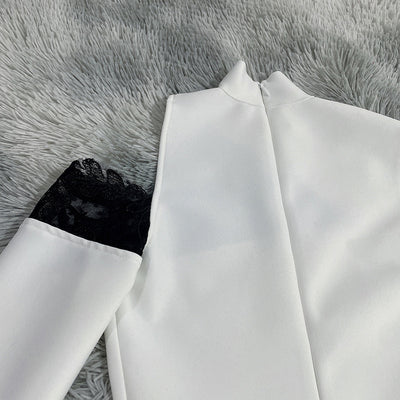 Vestido Bandage Ajustado con Detalles de Encaje - Image 17