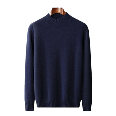 Suéter Cuello Alto Hombre Elegante Versátil Colores Sólidos - Image 4