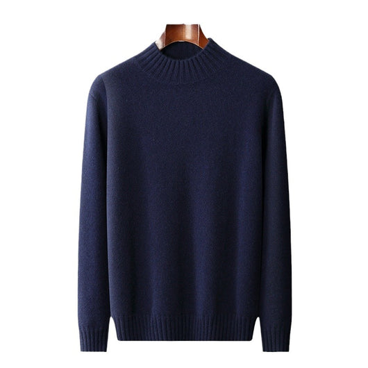 Suéter Cuello Alto Hombre Elegante Versátil Colores Sólidos - Image 4