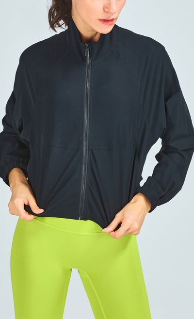 Cardigan Deportivo con Cuello Alzado, Bolsillos y Tecnología Transpirable