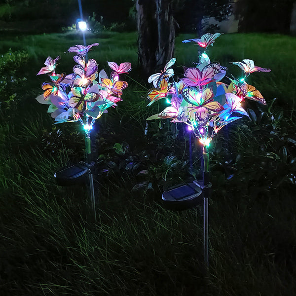 Árbol de Flores LED Solar con Luz Multicolor