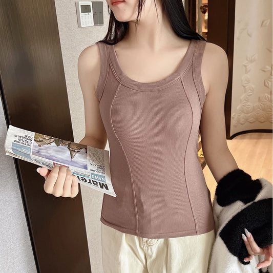 Camiseta Modal Talla Grande con Tirantes Reforzados
