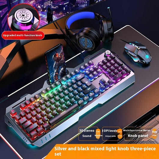 Teclado Mecánico Gaming con Perilla de Control Ergonómica - Image 26