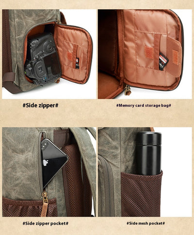 Bolsa de Cámara Canvas Multifuncional - Image 20