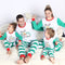 Pijama Navideño a Juego para Padres e Hijos con Rayas