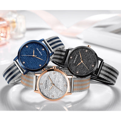 Reloj Silk Dial con Malla de Diamantes - Image 3