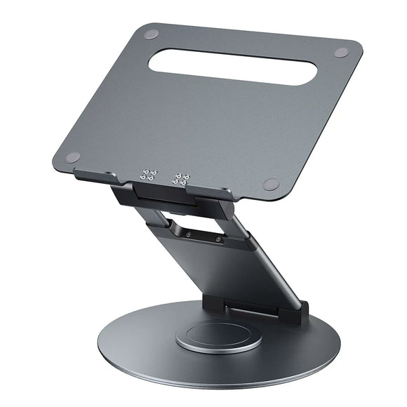 Soporte Ajustable para Laptop de Aluminio con Rotación 360°