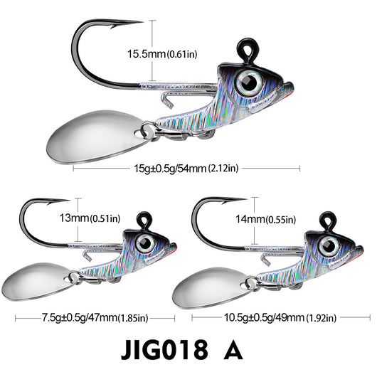 Anzuelo Jig con Contrapeso para Pesca de Fondo - Accesorios de Pesca - Image 5
