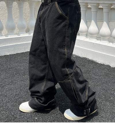 Pantalones Vaqueros Clásicos de Corte Recto - Estilo Retro Atemporal - Image 21