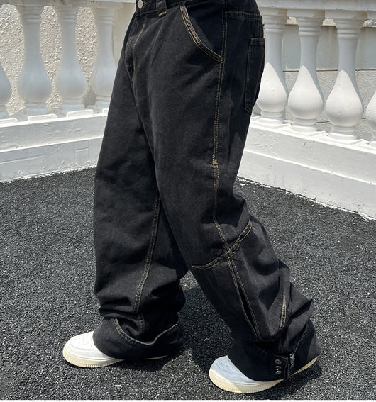 Pantalones Vaqueros Clásicos de Corte Recto - Estilo Retro Atemporal - Image 21