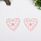 Blanco 1 Heart Q 10 Piezas