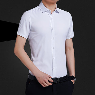 Camisa Formal Ejecutiva Sin Planchado para Hombre - Corte Relajado - Image 8