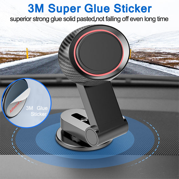 Soporte Magnético Giratorio 360° para Teléfono en Auto - Fijación a Tablero