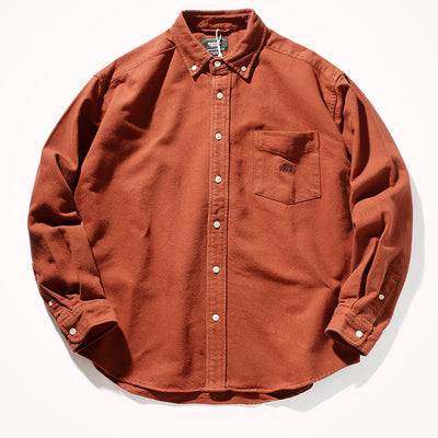 Camisa Suelta Hombre Retro Gruesa con Bolsillos - Tendencia Oversize - Image 18