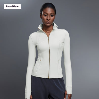 Chaqueta Deportiva Impermeable con Cuello Alto para Yoga y Running - Image 6
