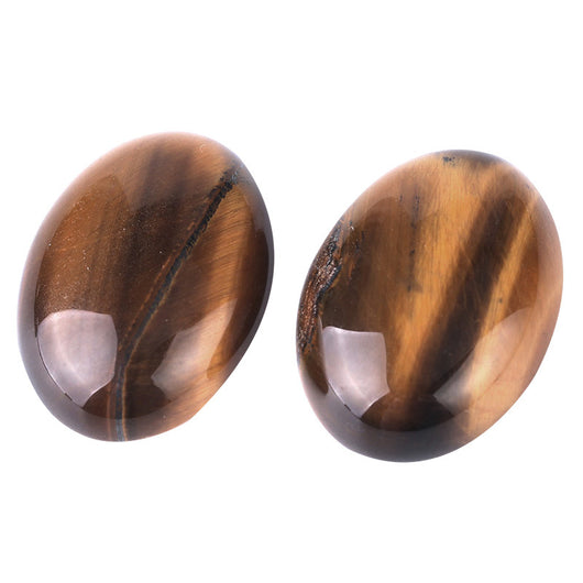 Anillo de Ojo de Tigre Natural con Óvalo Plano - Image 4