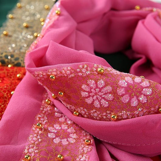 Pañuelo de Encaje con Perlas para Mujer - Elegancia y Estilo - Image 30
