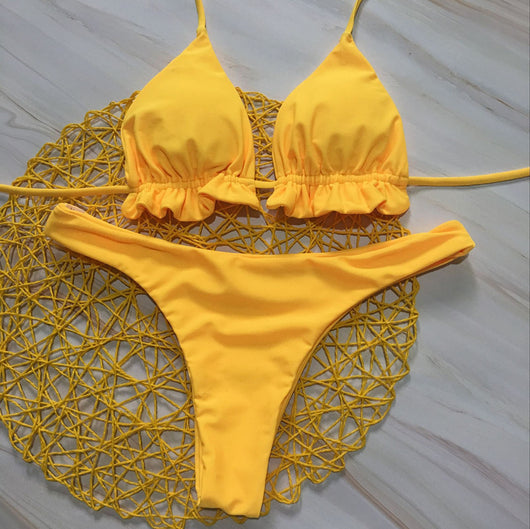 Bikini Entallado con Cordones Ajustables - Image 3