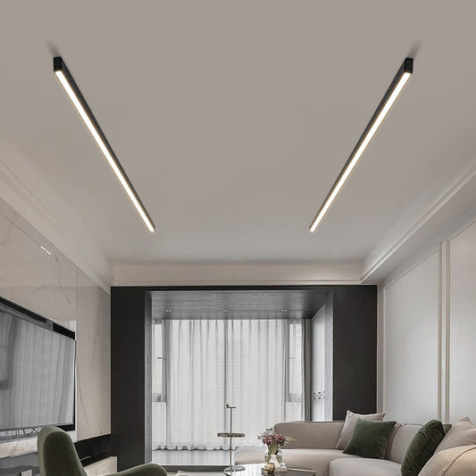 Lámpara de Techo Lineal Minimalista para Sala de Estar