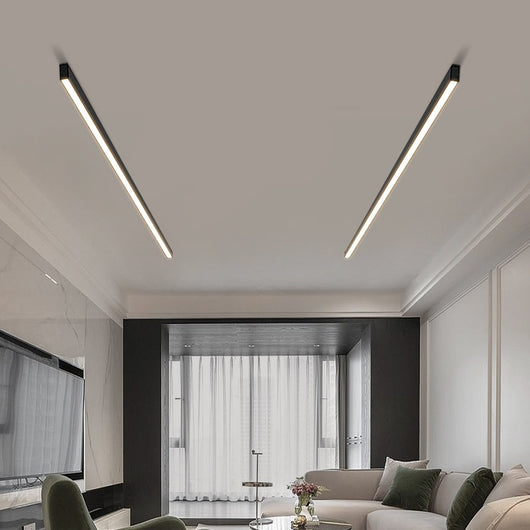 Lámpara de Techo Lineal Minimalista para Sala de Estar