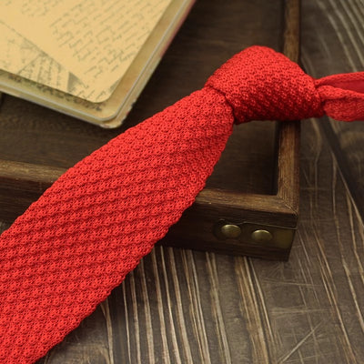 Corbata Tejida Estilo Universitario Angosta para Hombre y Mujer - Image 17