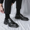 Zapatos de Cuero Puntiagudos Estilo Coreano Casual Formal Británico
