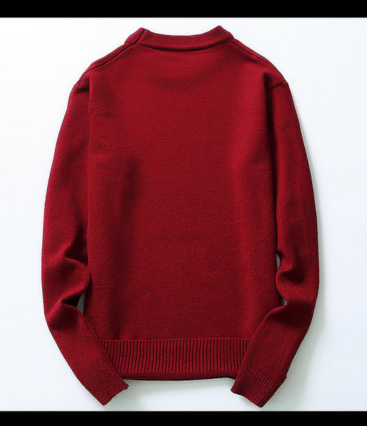 Suéter Casual de Cuello Redondo y Manga Larga para Hombre - Image 12