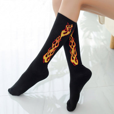 Calcetines Largos Harajuku Hip Hop para Pareja - Estilo Urbano Skate - Image 5
