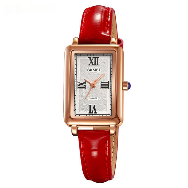 Reloj Retro Rectangular para Mujer - Resistente al Agua, Cuarzo de Precisión - Image 4