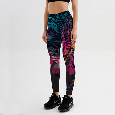 Leggings Deportivos de Flores y Pétalos para Mujer - Image 13