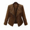 Chaqueta de Cuero Fina Estilo Locomotora
