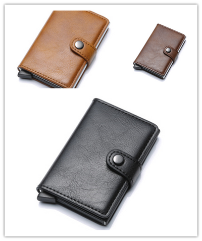 Billetera Vintage para Hombre con Protección RFID, Cuero y Aluminio - Image 23